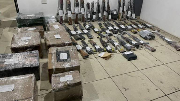 armas y droga decomisadas